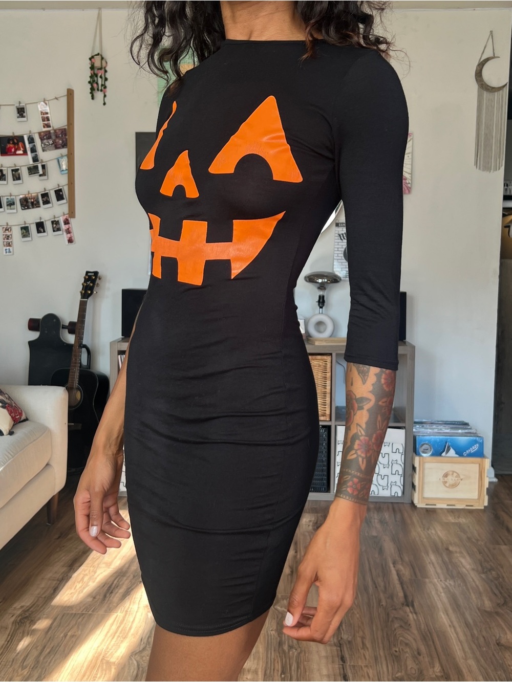 Boohoo Halloween jack-o’-lantern Dress